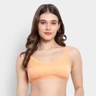 Ladies' 100% Cotton Non-Padded Bra, Peach, small image number null